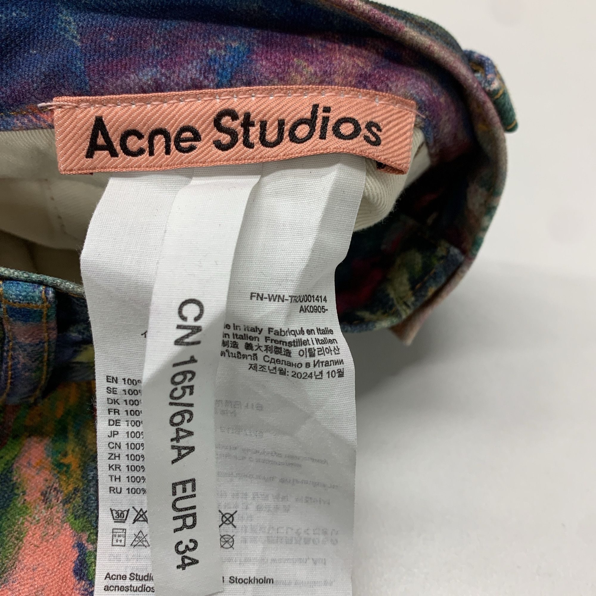 Acne Studios Acne Studios Multicolor Paint Jeans Size 34 Size 25" / US 0 / IT 36 - 4 Thumbnail
