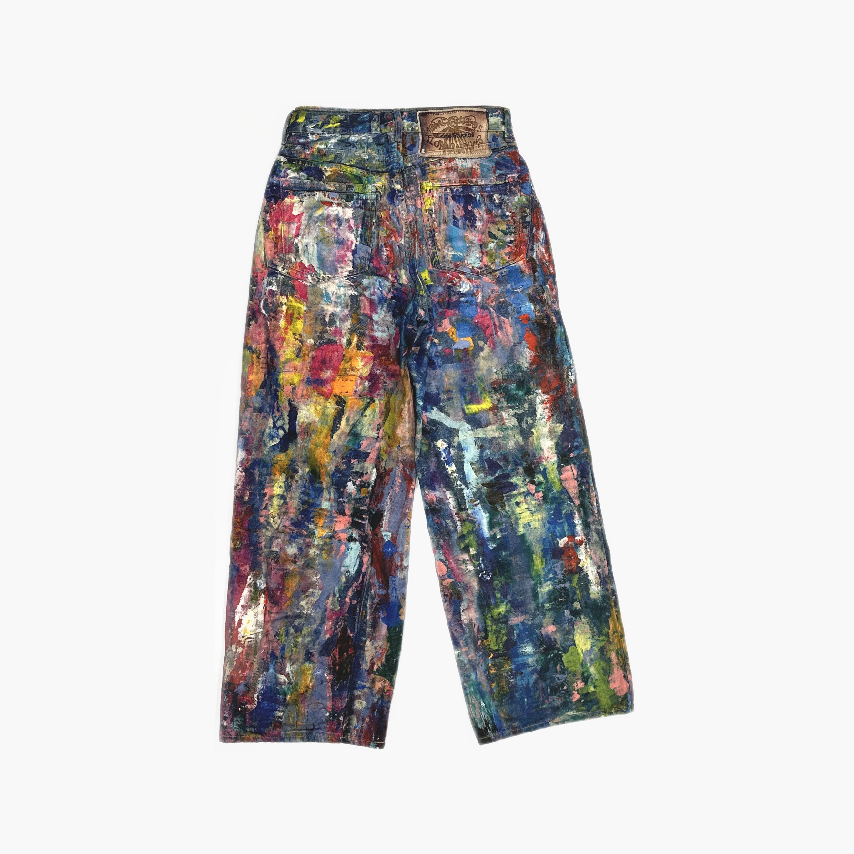 Acne Studios Acne Studios Multicolor Paint Jeans Size 34 Size 25" / US 0 / IT 36 - 2 Thumbnail