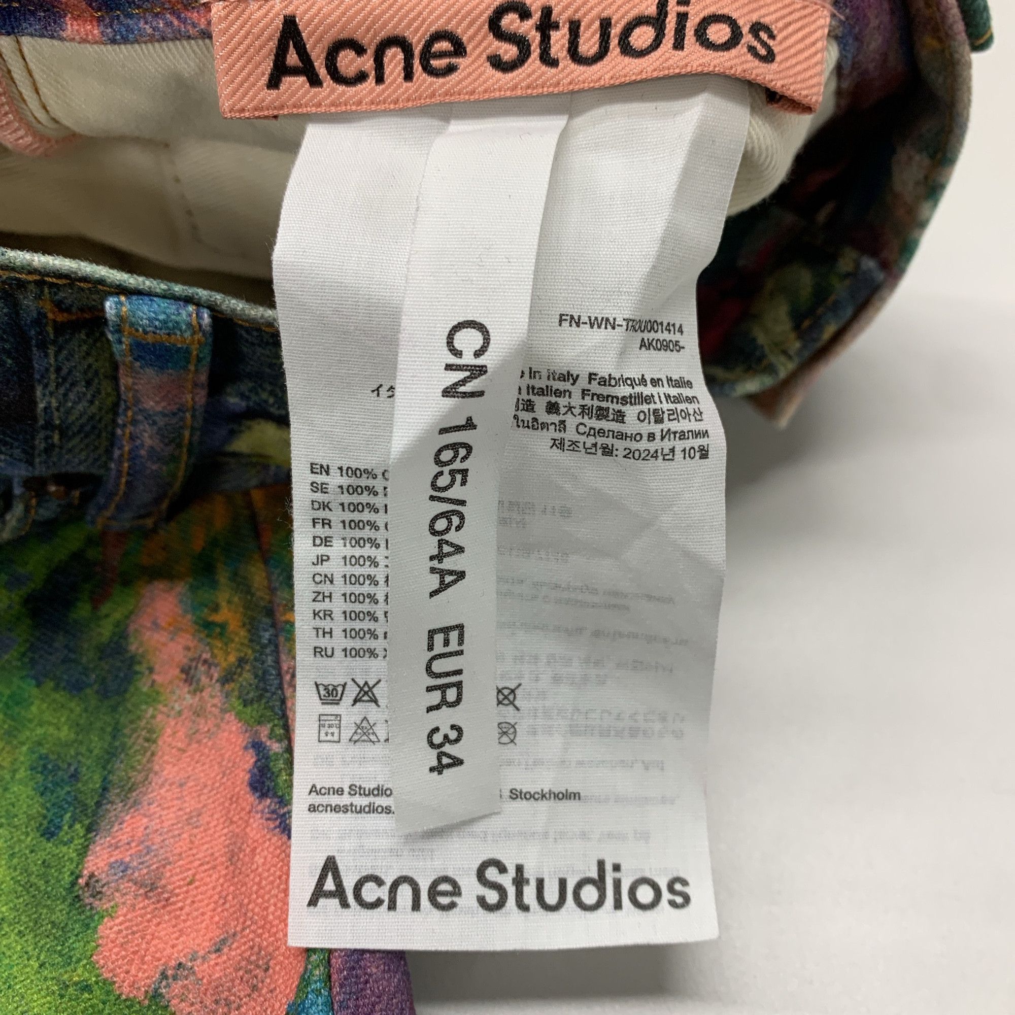 Acne Studios Acne Studios Multicolor Paint Jeans Size 34 Size 25" / US 0 / IT 36 - 3 Thumbnail
