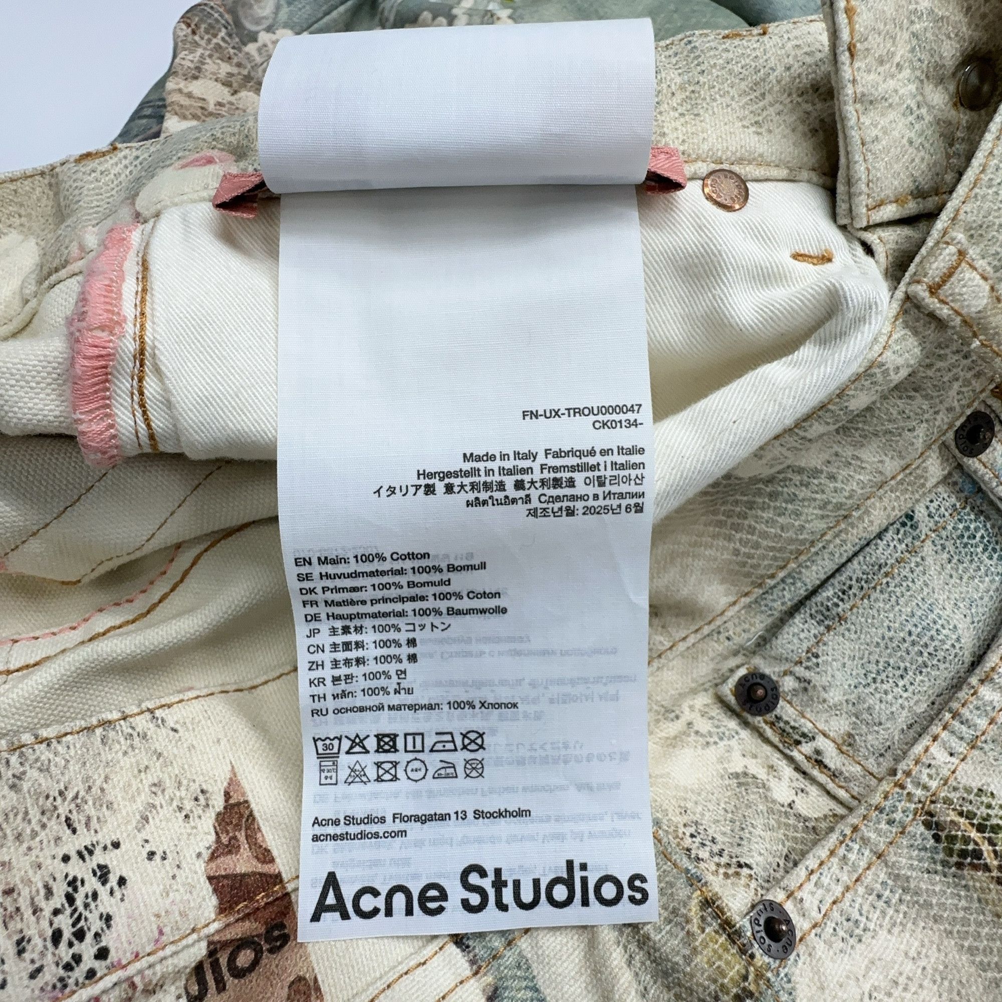 Acne Studios Acne Studios 1981 Embellished Denim Jeans Size 28 Size US 28 / EU 44 - 3 Thumbnail