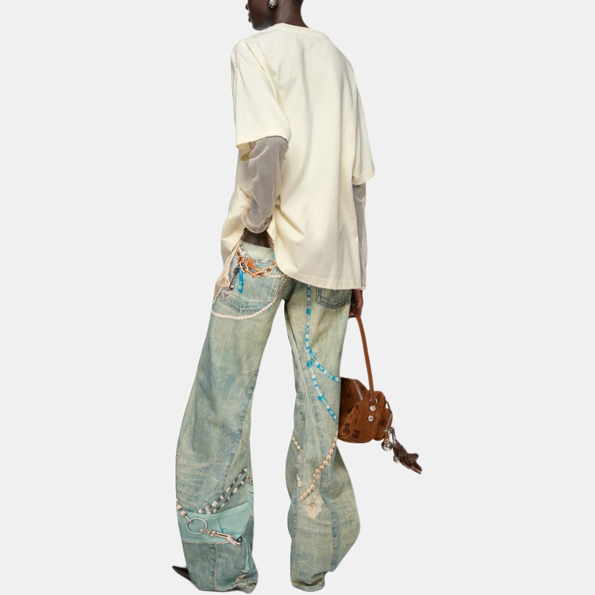 Acne Studios Acne Studios 1981 Embellished Denim Jeans Size 28 Size US 28 / EU 44 - 8 Thumbnail