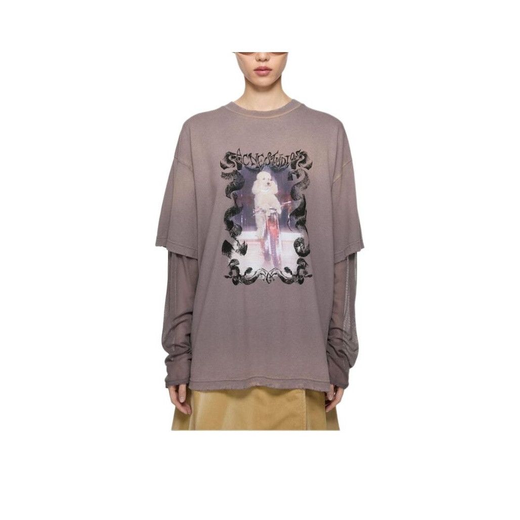 Acne Studios Acne Studios Poodle Graphic Long Sleeve T-Shirt Size S Size S / US 4 / IT 40 - 7 Thumbnail