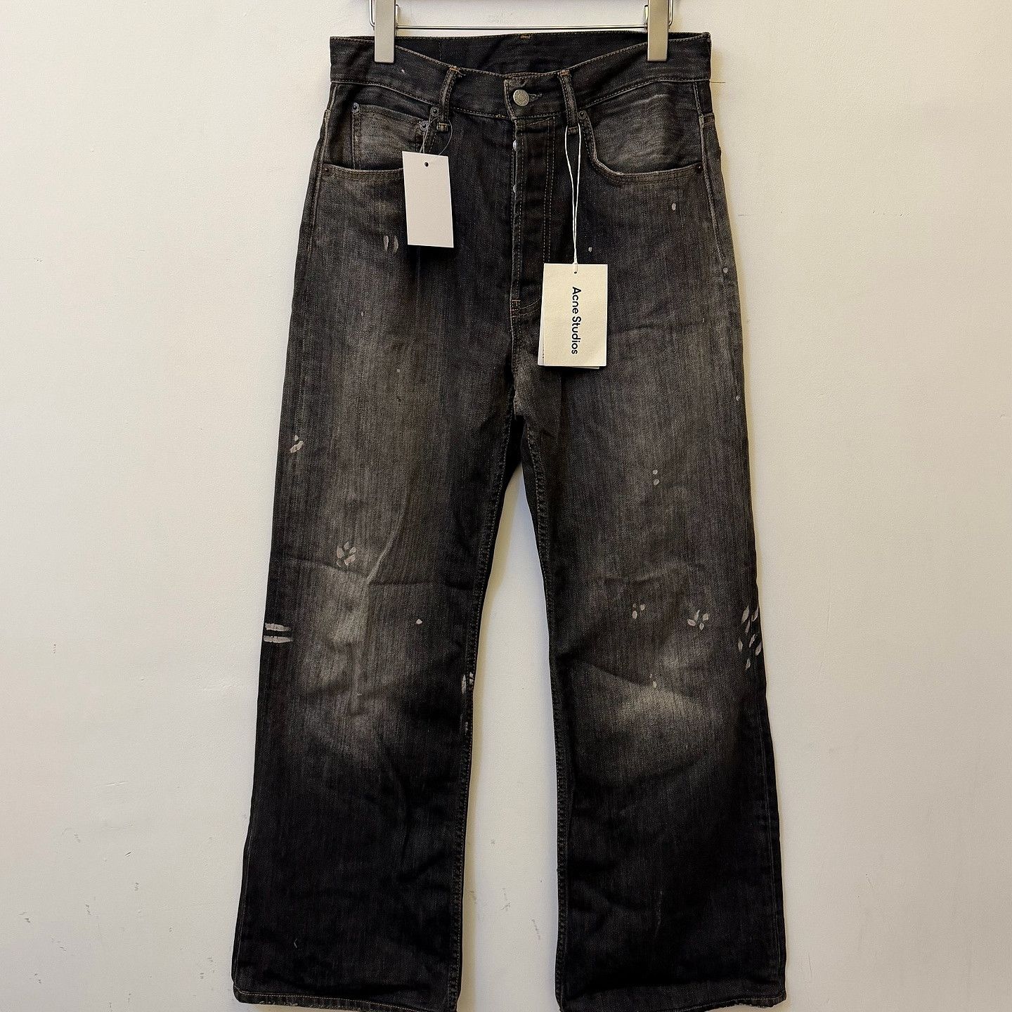 Acne Studios Acne Studios Paint Splatter Jeans Size 29 Size 29" - 3 Thumbnail