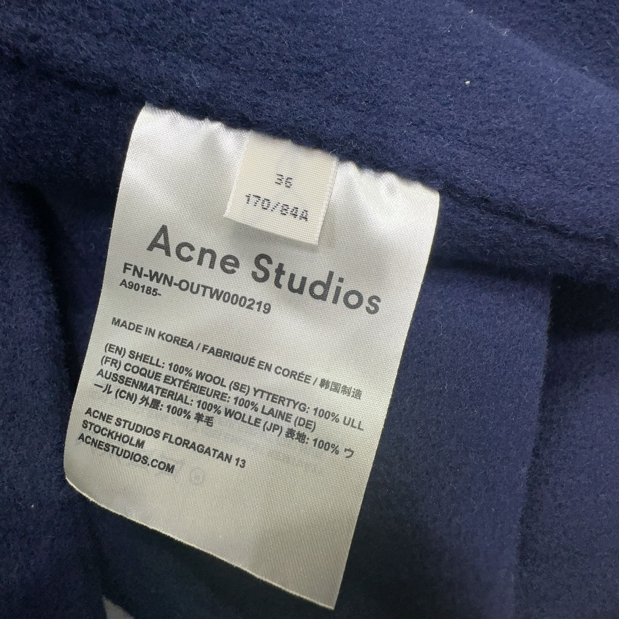 Acne Studios Acne Studios Wool Coat Size 36 Size XS / US 0-2 / IT 36-38 - 3 Thumbnail