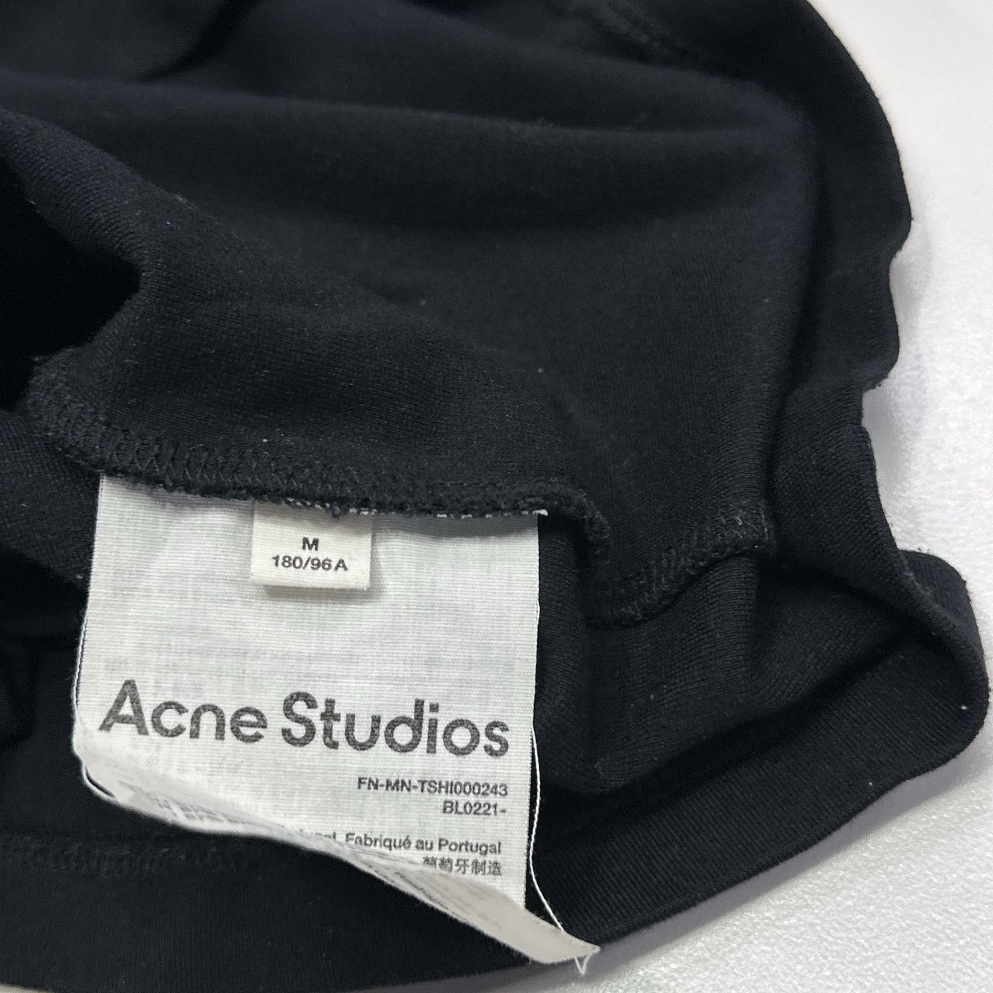 Acne Studios Acne Studios Logo Collar Short Sleeve T-Shirt Size M Size US M / EU 48-50 / 2 - 3 Thumbnail