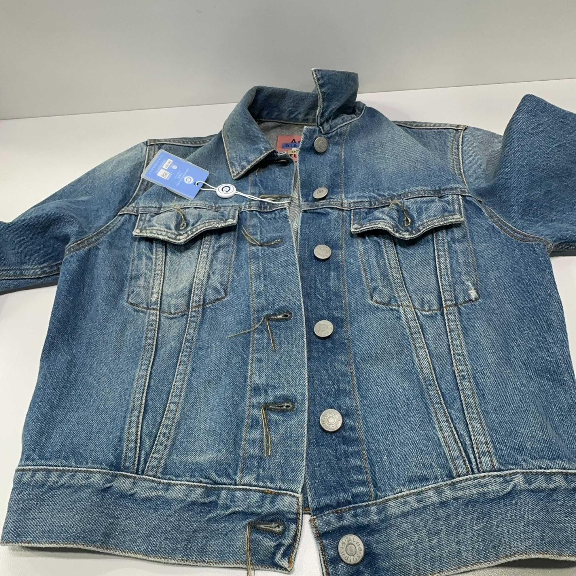 Acne Studios Acne Studios Blå Konst Denim Jacket Size 34 Size XXS / US 00 / IT 34 - 7 Thumbnail