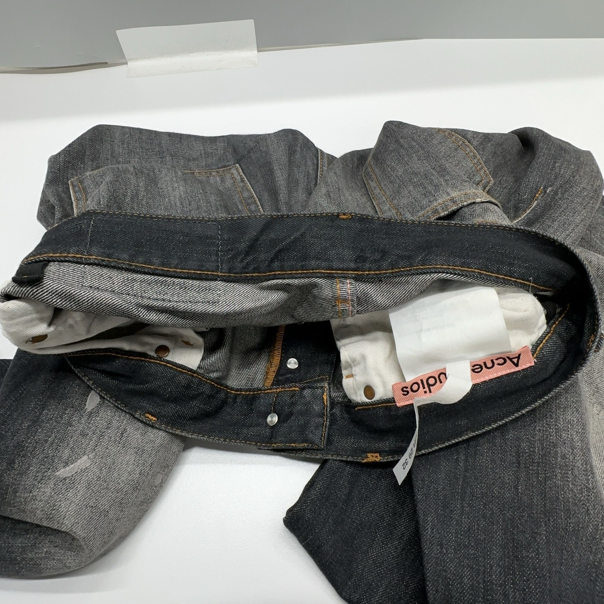 Acne Studios Acne Studios 2006M Paint Splatter Denim Jeans Size 29 Size US 29 - 5 Thumbnail