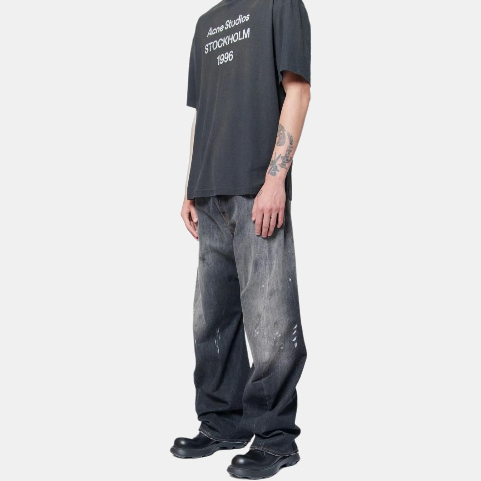 Acne Studios Acne Studios 2006M Paint Splatter Denim Jeans Size 29 Size US 29 - 11 Thumbnail