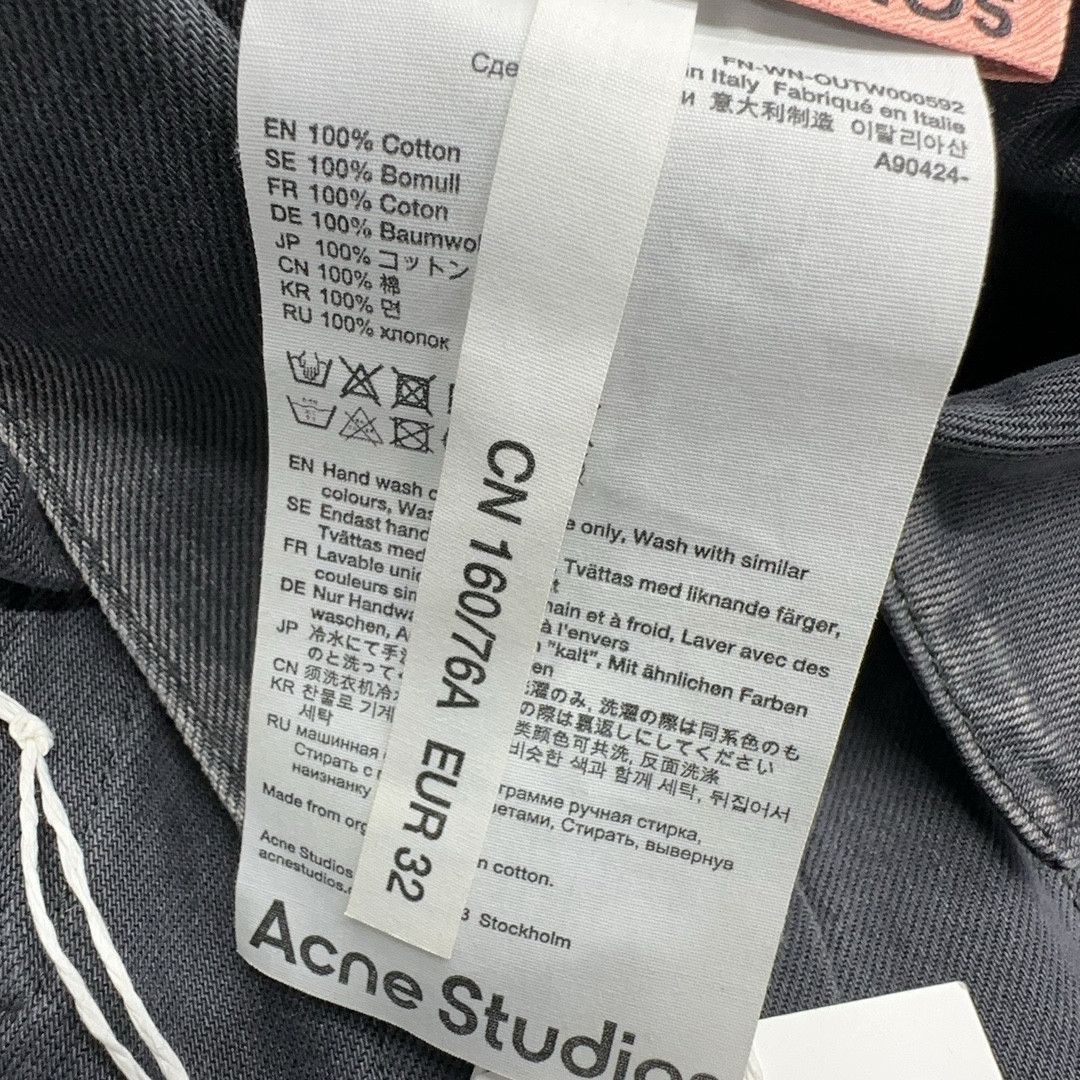Acne Studios Acne Studios Grey Denim Jacket Size 32 Size XXS / US 00 / IT 34 - 5 Thumbnail