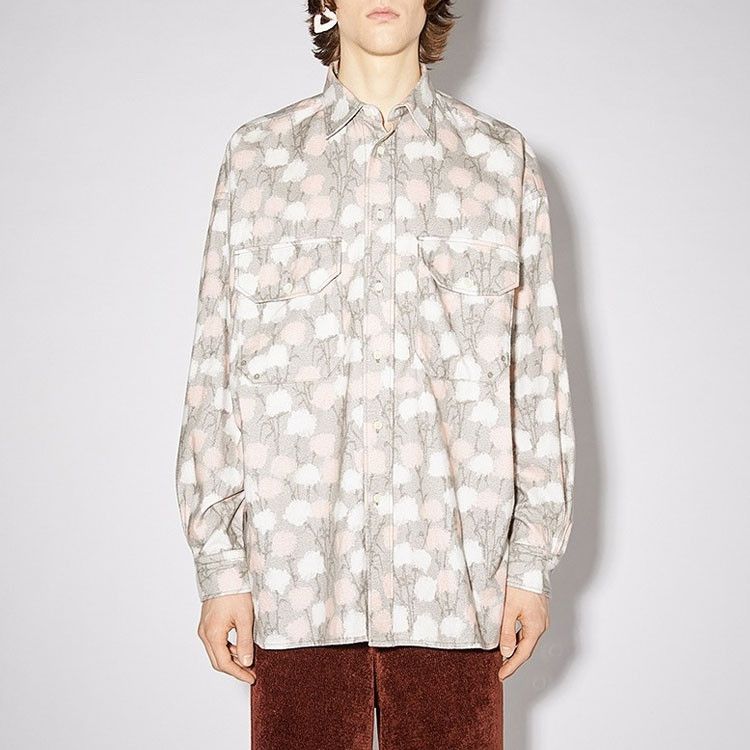 Acne Studios Acne Studios Botanical Print Long Sleeve Shirt XS/S Size US XS / EU 42 / 0 - 7 Thumbnail