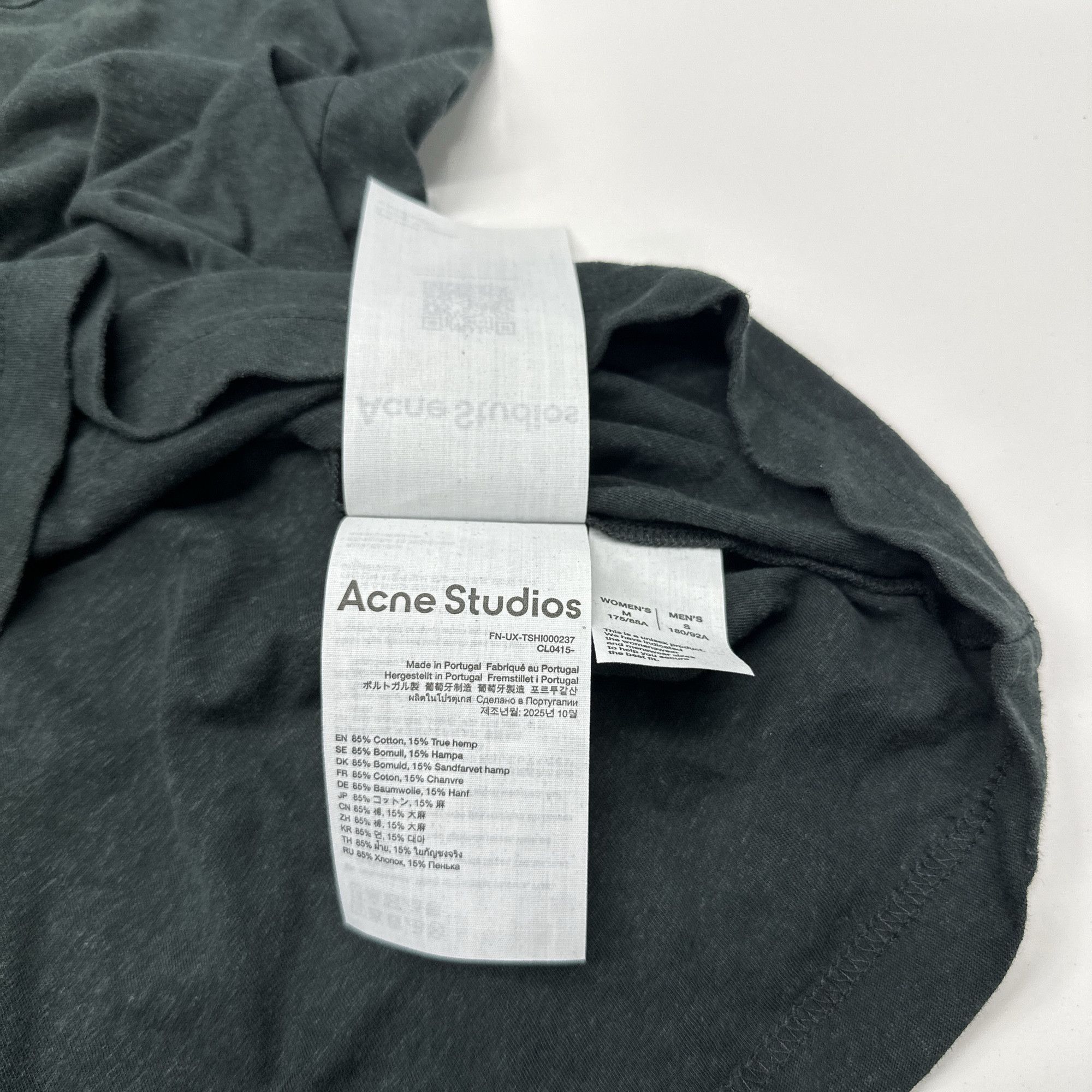 Acne Studios Acne Studios 1996 Logo Long Sleeve T-Shirt Size S Size US S / EU 44-46 / 1 - 5 Thumbnail