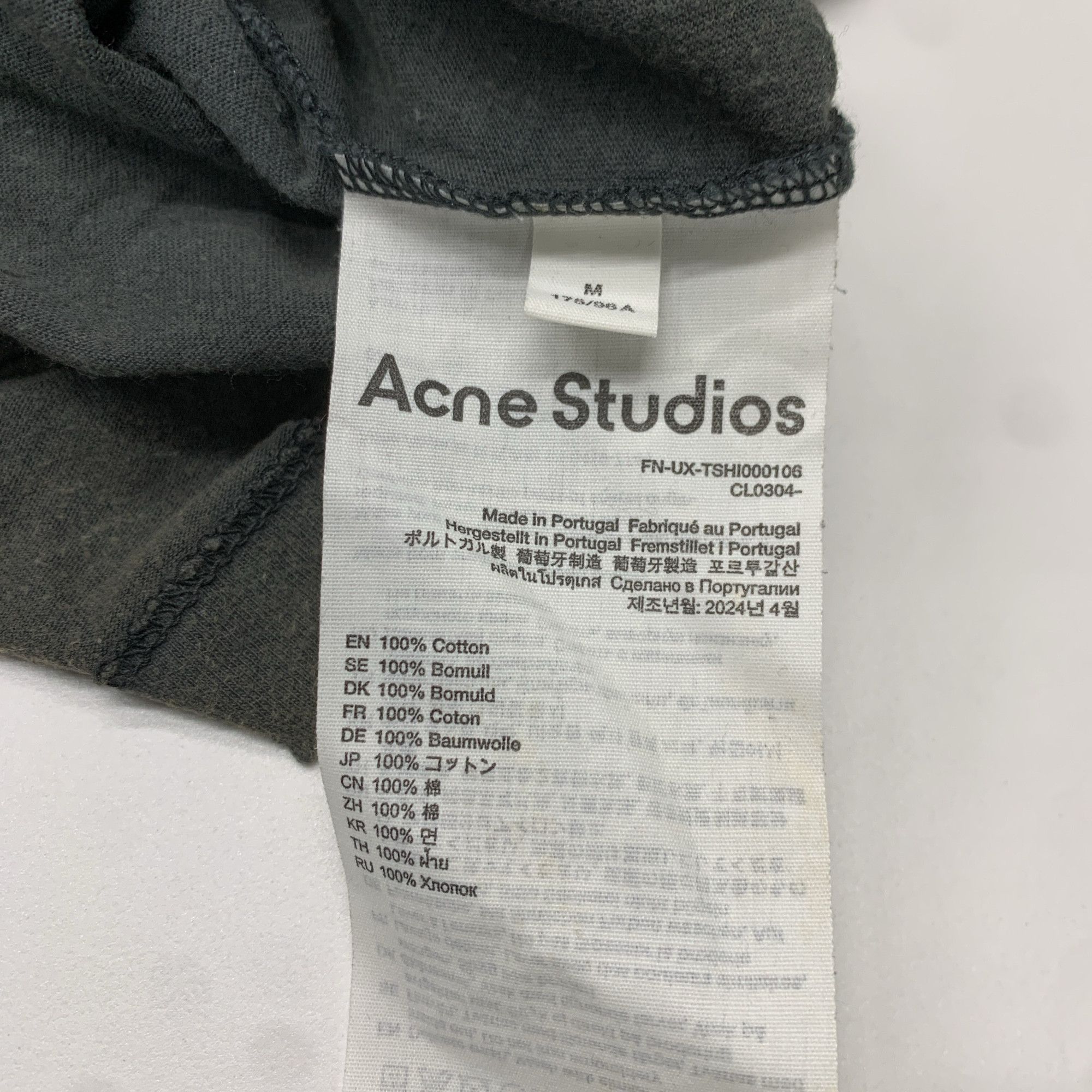 Acne Studios Acne Studios Logo Long Sleeve T-Shirt Size M Size US M / EU 48-50 / 2 - 3 Thumbnail