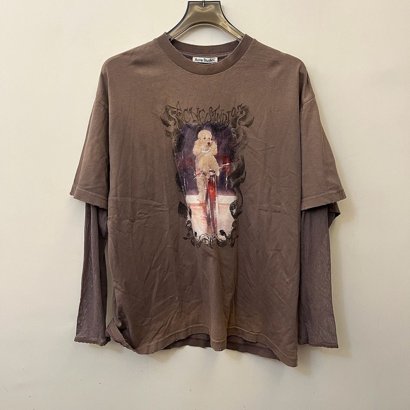 Acne Studios Acne Studios Poodle Graphic Long Sleeve T-Shirt Size XXS Size XXS / US 00 / IT 34 - 6 Thumbnail