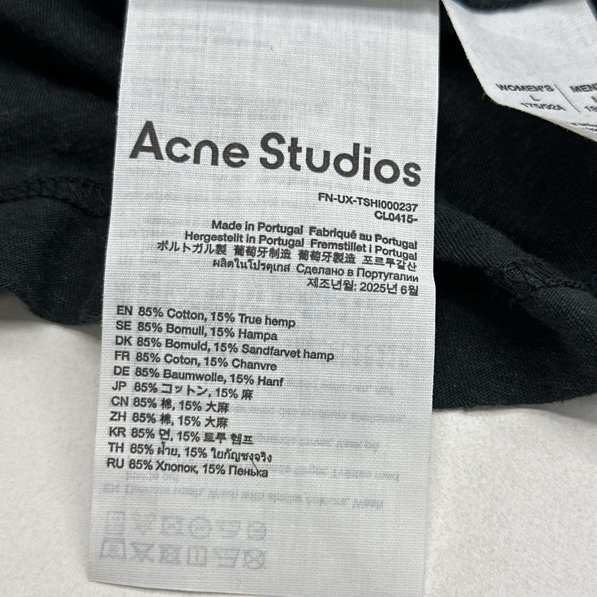 Acne Studios Acne Studios Logo Pocket Long Sleeve T-Shirt Size M Size US M / EU 48-50 / 2 - 3 Thumbnail