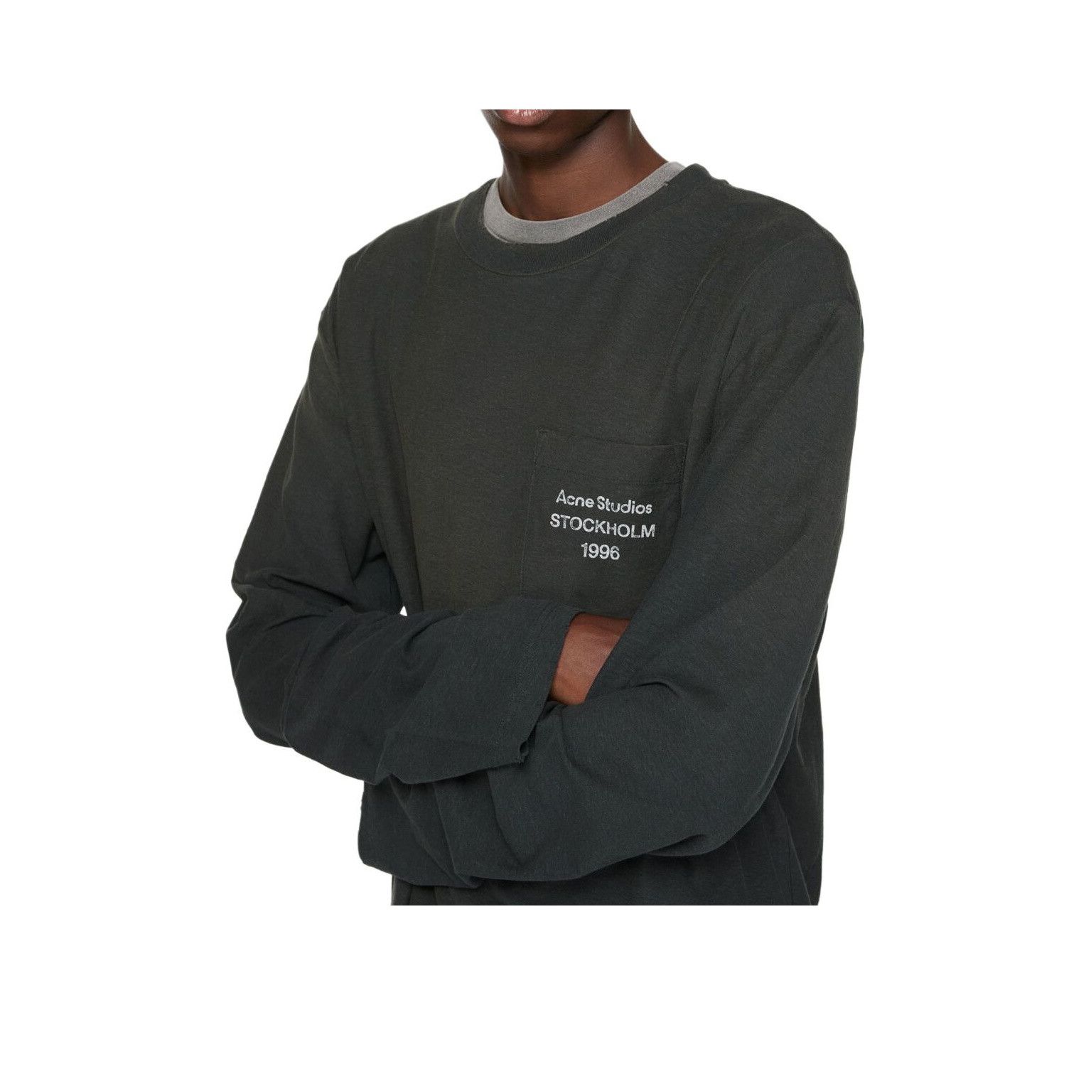 Acne Studios Acne Studios Logo Pocket Long Sleeve T-Shirt Size M Size US M / EU 48-50 / 2 - 8 Thumbnail