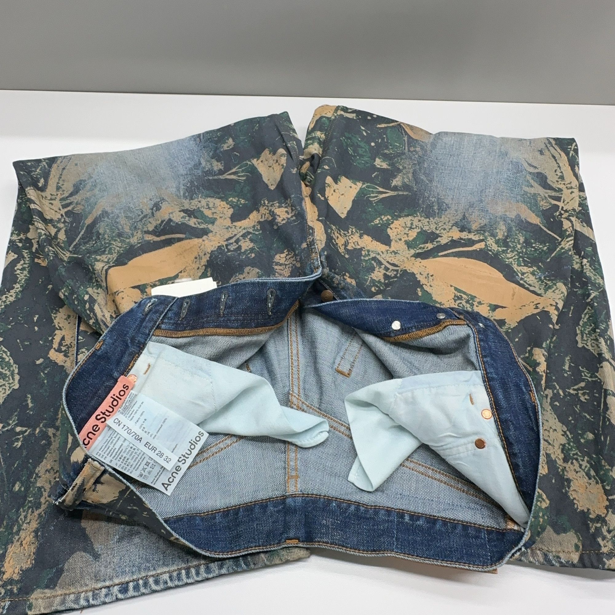 Acne Studios Acne Studios 3D Printed Denim Jeans Size 28 Size US 28 / EU 44 - 6 Thumbnail