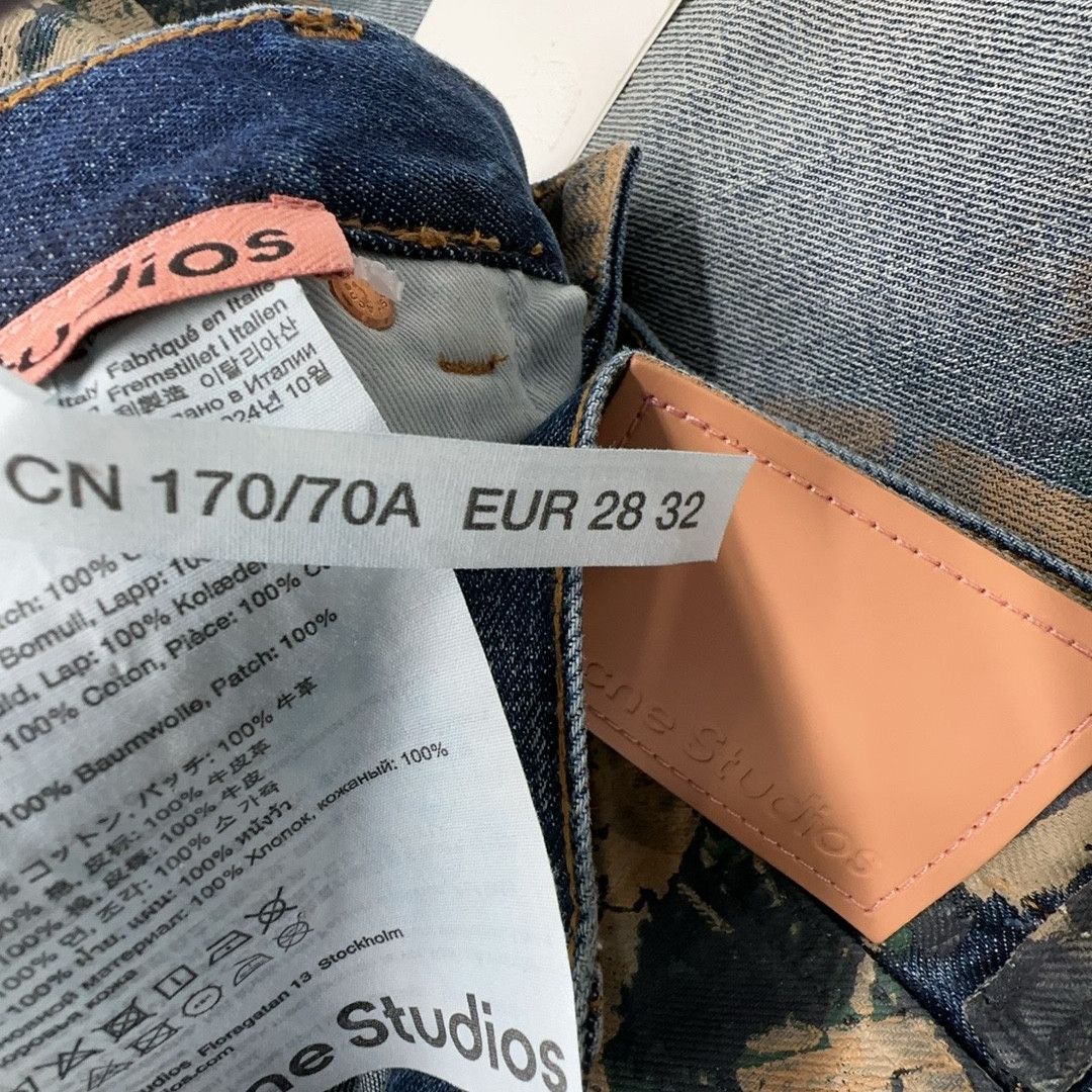 Acne Studios Acne Studios 3D Printed Denim Jeans Size 28 Size US 28 / EU 44 - 3 Thumbnail