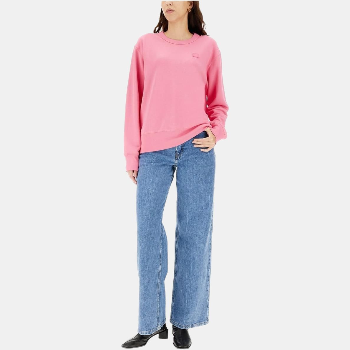 Acne Studios Acne Studios Face Patch Sweatshirt Pink Size S Size S / US 4 / IT 40 - 11 Thumbnail