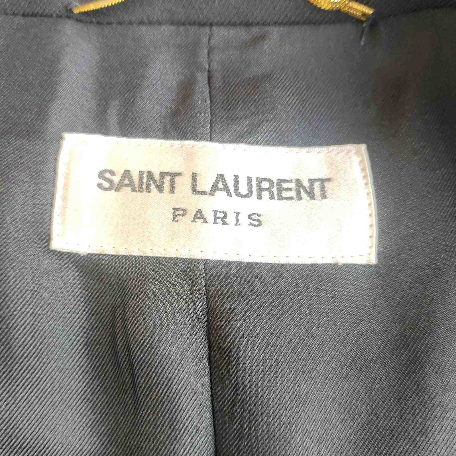 Saint Laurent Paris Saint Laurent Rhinestone Trim Blazer Size 36 Size XS / US 0-2 / IT 36-38 - 3 Thumbnail