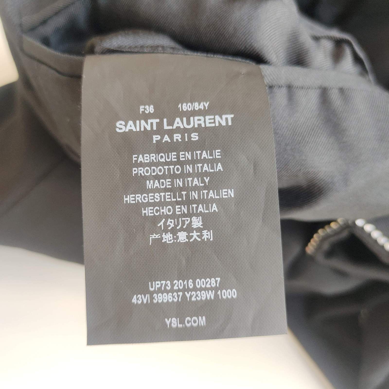 Saint Laurent Paris Saint Laurent Rhinestone Trim Blazer Size 36 Size XS / US 0-2 / IT 36-38 - 5 Thumbnail
