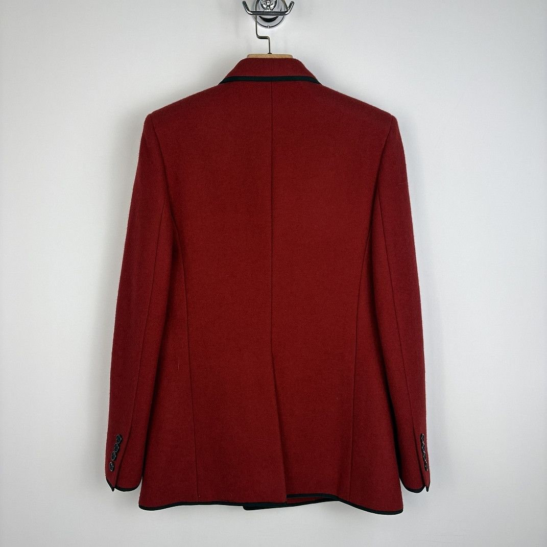 Saint Laurent Paris Saint Laurent Red Wool Double Breasted Blazer Size 36 Size XS / US 0-2 / IT 36-38 - 2 Thumbnail