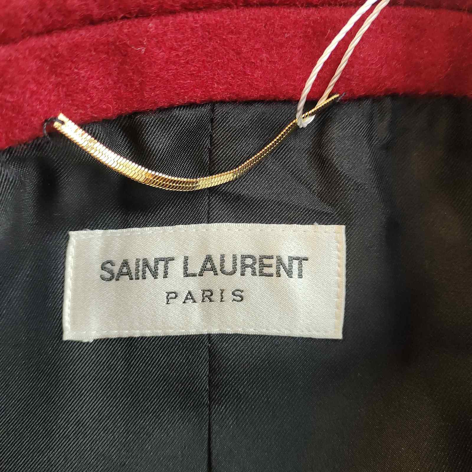 Saint Laurent Paris Saint Laurent Red Wool Double Breasted Blazer Size 36 Size XS / US 0-2 / IT 36-38 - 3 Thumbnail