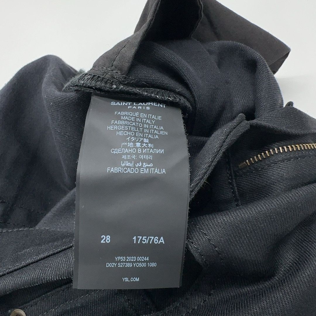 Saint Laurent Paris SAINT LAURENT D02 Black Denim Jeans Size 28 Size US 28 / EU 44 - 4 Thumbnail