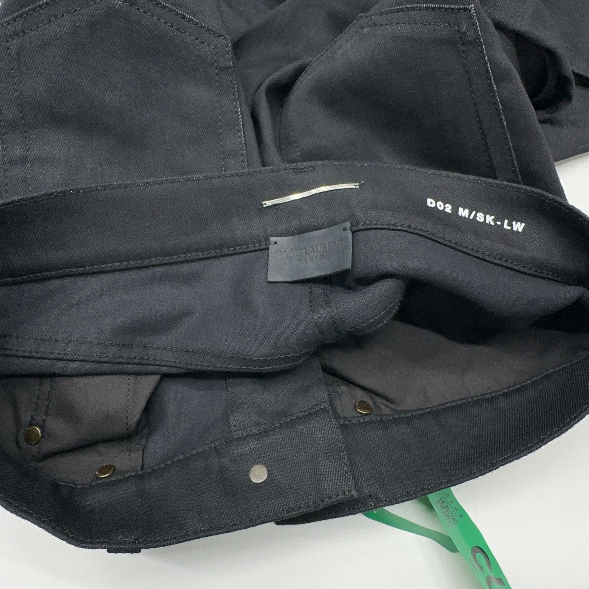 Saint Laurent Paris SAINT LAURENT D02 Black Denim Jeans Size 28 Size US 28 / EU 44 - 8 Thumbnail