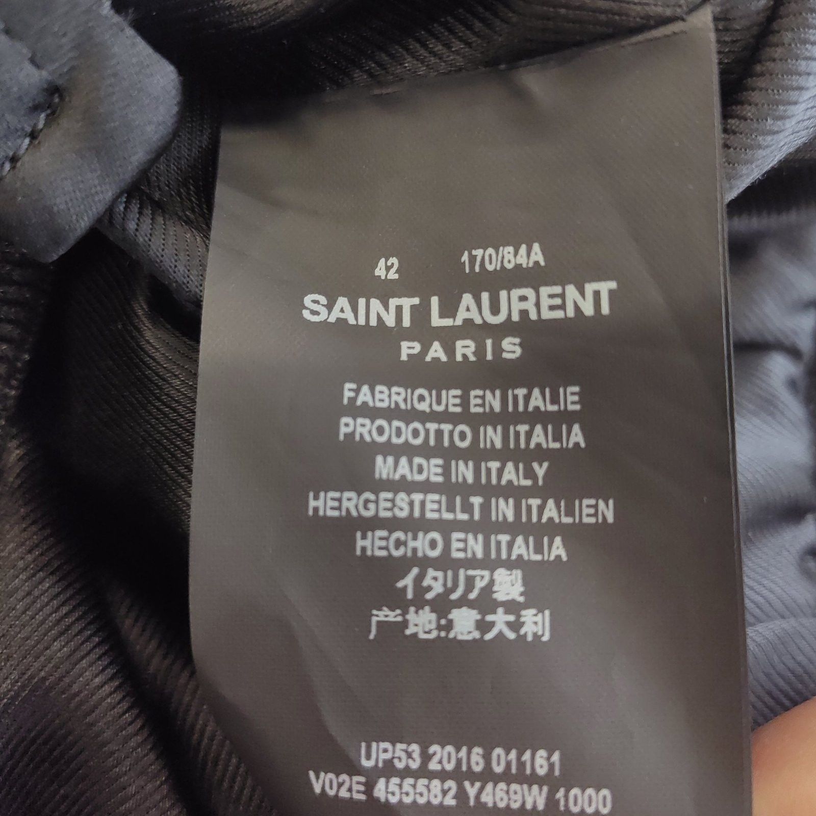 Saint Laurent Paris Saint Laurent Sweet Dreams Shark Bomber Jacket Size XS Size US XS / EU 42 / 0 - 4 Thumbnail