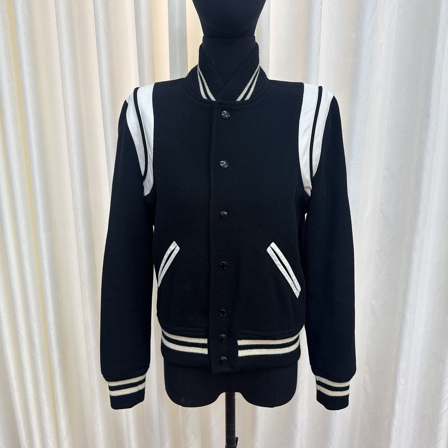 Saint Laurent Paris Saint Laurent Wool Leather Teddy Bomber Jacket Size 36 Size XS / US 0-2 / IT 36-38 - 5 Thumbnail