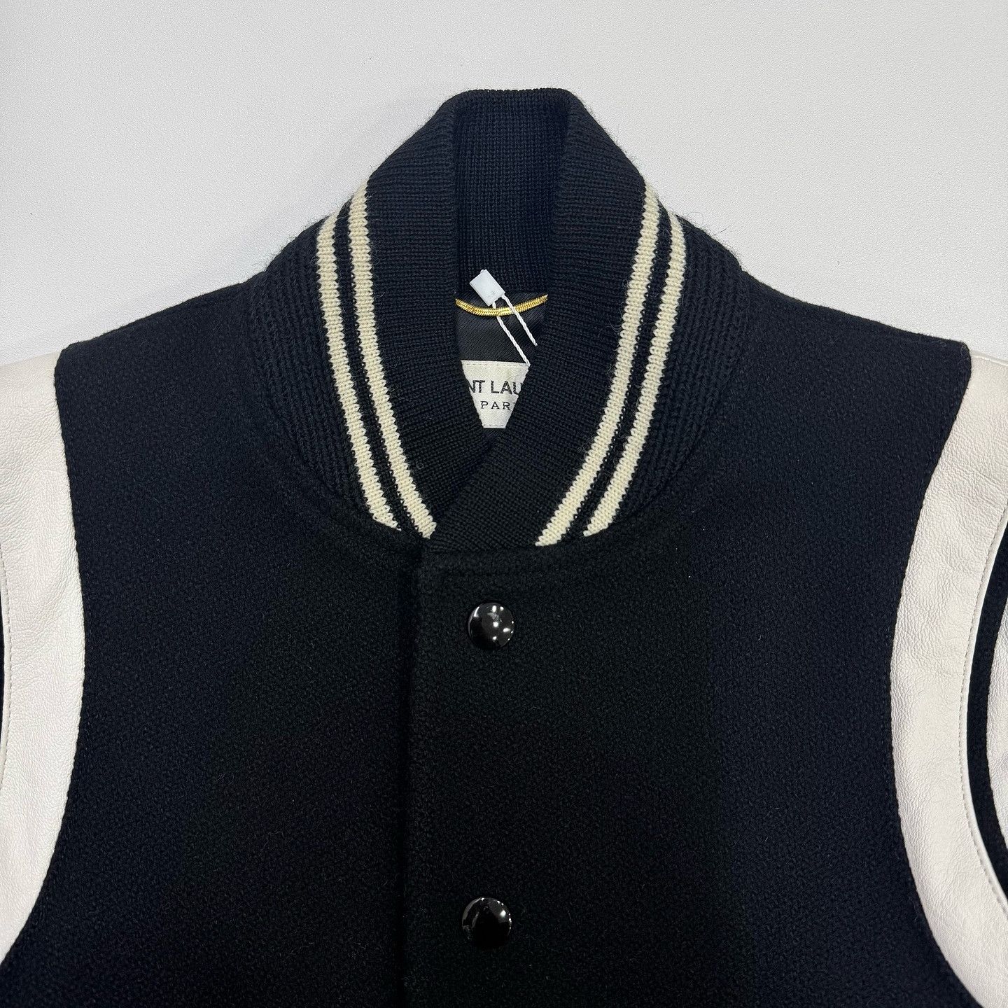 Saint Laurent Paris Saint Laurent Wool Leather Teddy Bomber Jacket Size 36 Size XS / US 0-2 / IT 36-38 - 8 Thumbnail