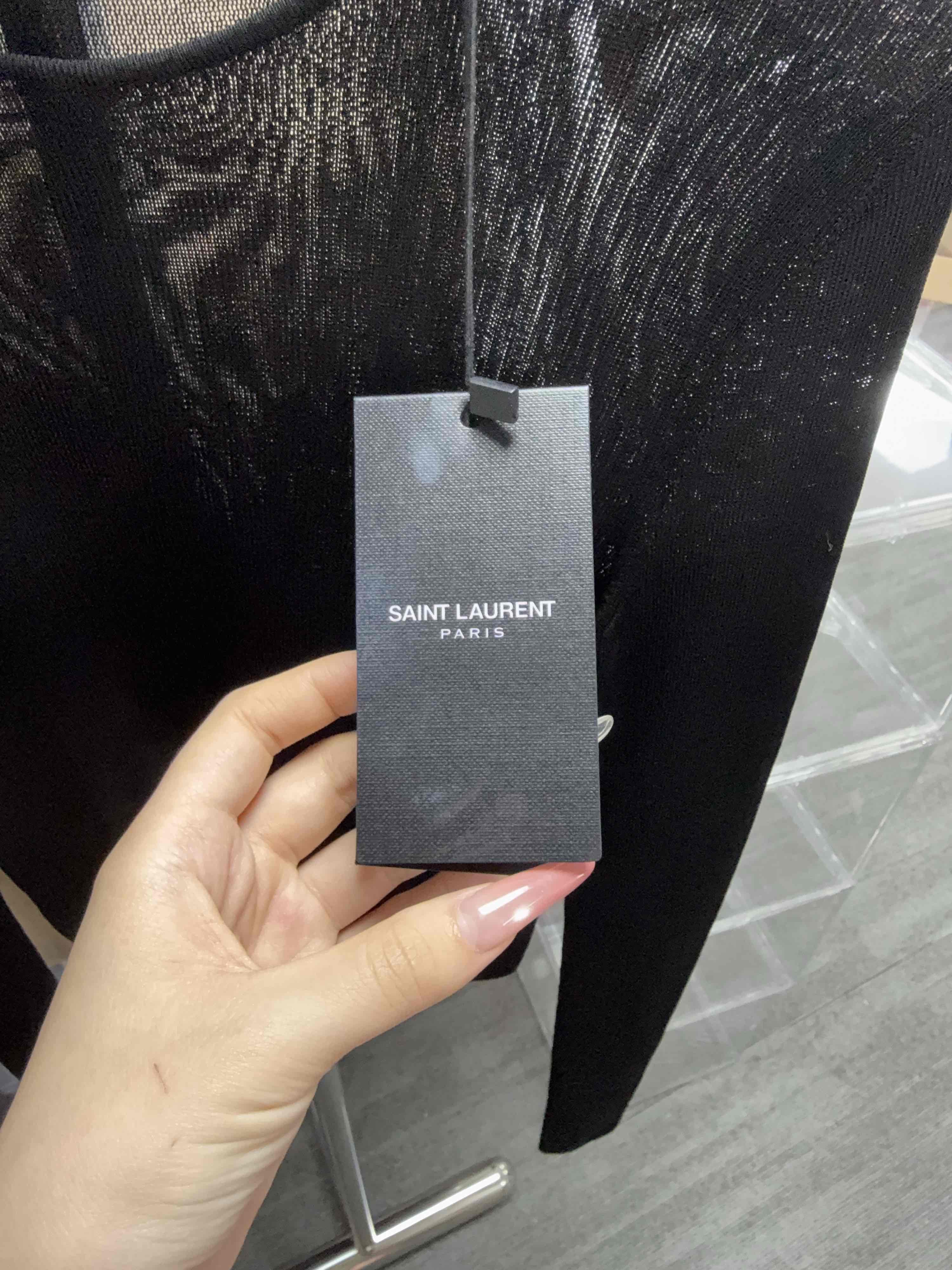 Saint Laurent Paris Saint Laurent Long Sleeve Knit Top Size M Size M / US 6-8 / IT 42-44 - 7 Thumbnail