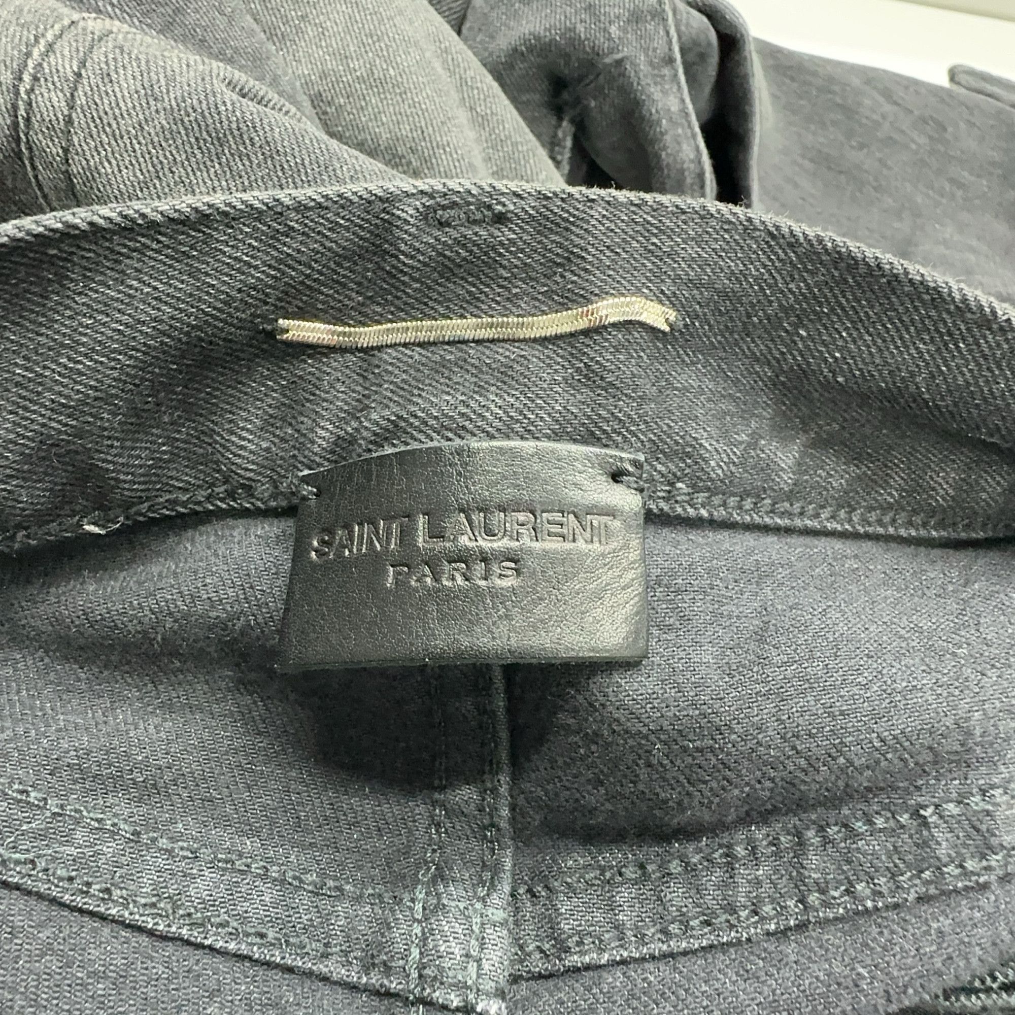 Saint Laurent Paris Saint Laurent D02 Distressed Denim Jeans Size 32 Size US 32 / EU 48 - 4 Thumbnail