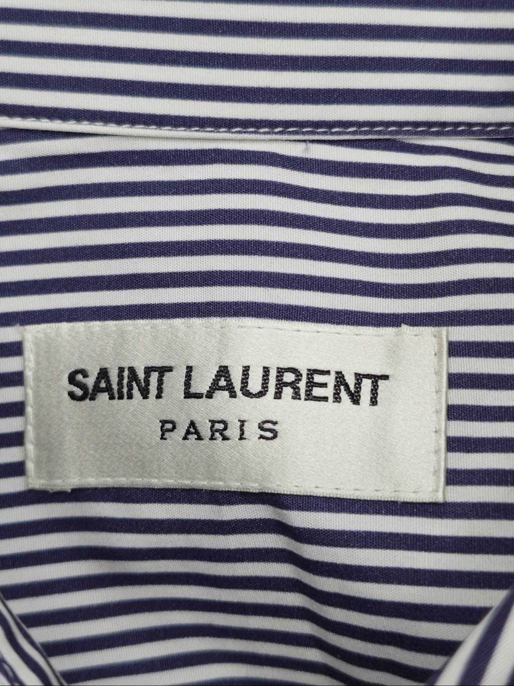 Saint Laurent Paris Saint Laurent Striped Button Up Shirt Size 36 Size XS / US 0-2 / IT 36-38 - 3 Thumbnail