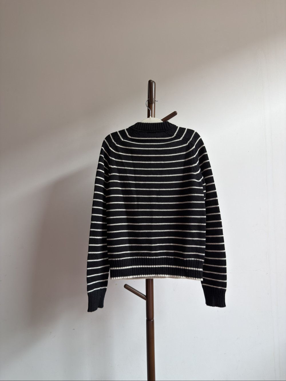 Saint Laurent Paris Saint Laurent Striped Wool Sweater Size M Size US M / EU 48-50 / 2 - 2 Thumbnail