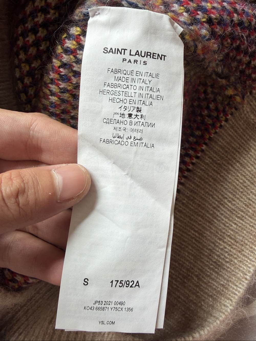 Saint Laurent Paris Saint Laurent Leopard Jacquard Mohair Sweater Size S Size US S / EU 44-46 / 1 - 4 Thumbnail