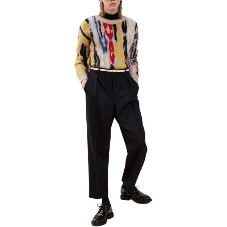 Saint Laurent Paris Saint Laurent Leopard Jacquard Mohair Sweater Size S Size US S / EU 44-46 / 1 - 6 Thumbnail