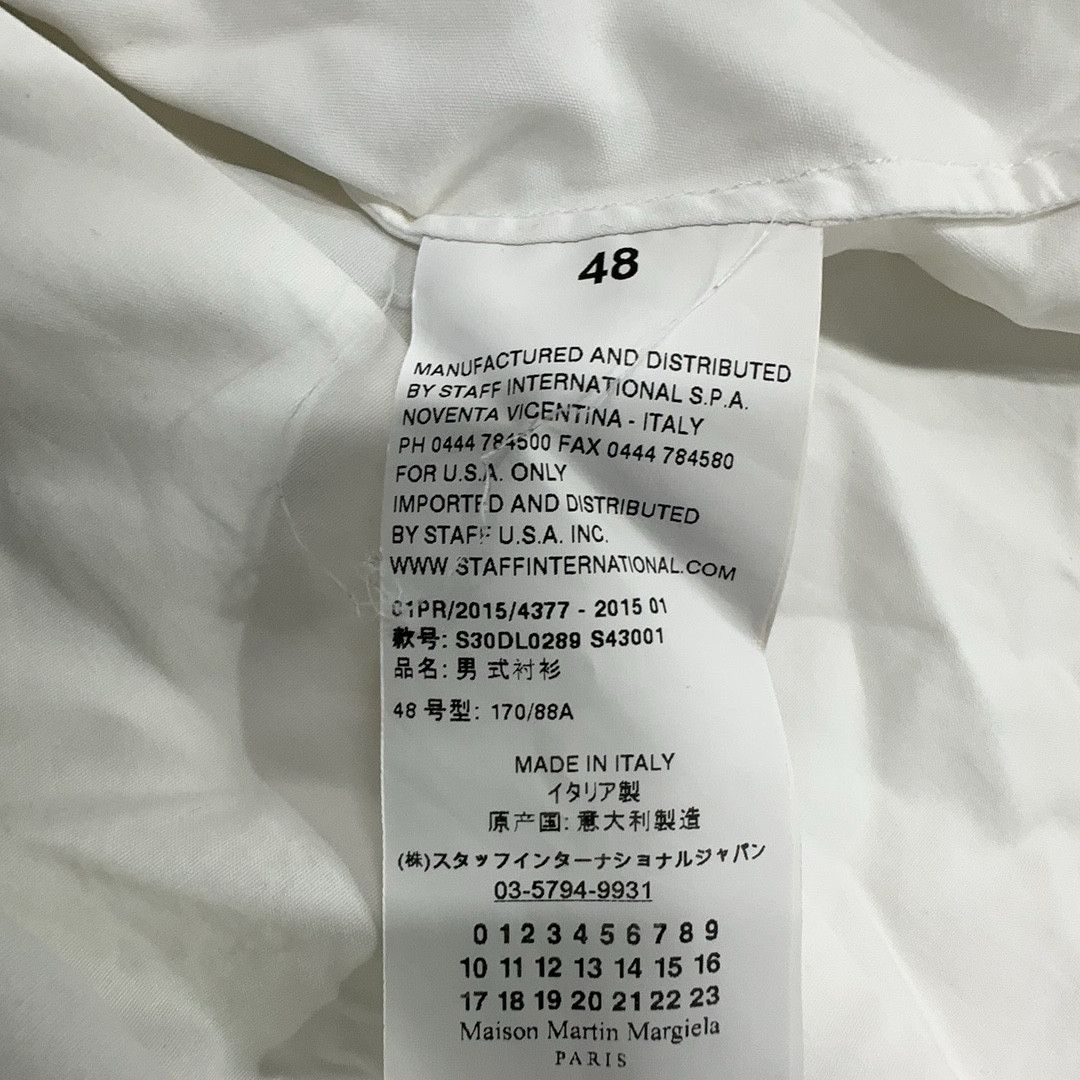 Maison Margiela Maison Margiela White Button Up Shirt Size 48 Size US M / EU 48-50 / 2 - 5 Thumbnail