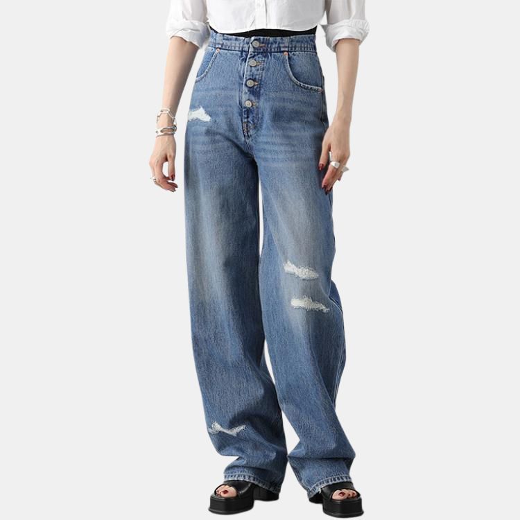 MM6 MM6 Maison Margiela Distressed Wash Jeans Size 26 Size 26" / US 2 / IT 38 - 6 Thumbnail