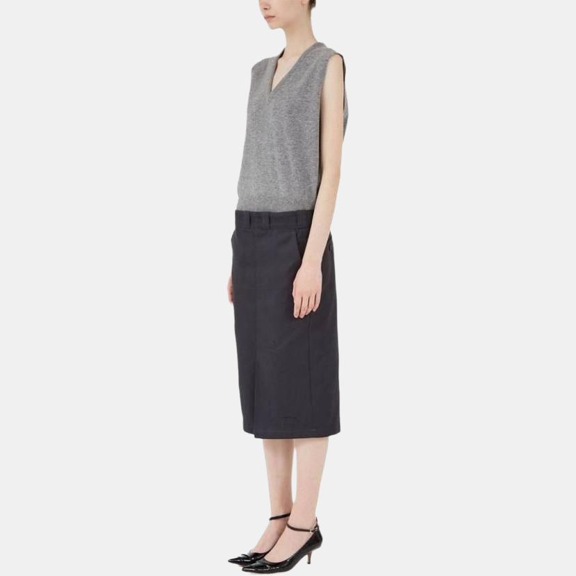 Maison Margiela Maison Margiela Gray Midi Skirt Size 40 Size 27" / US 4 / IT 40 - 7 Thumbnail