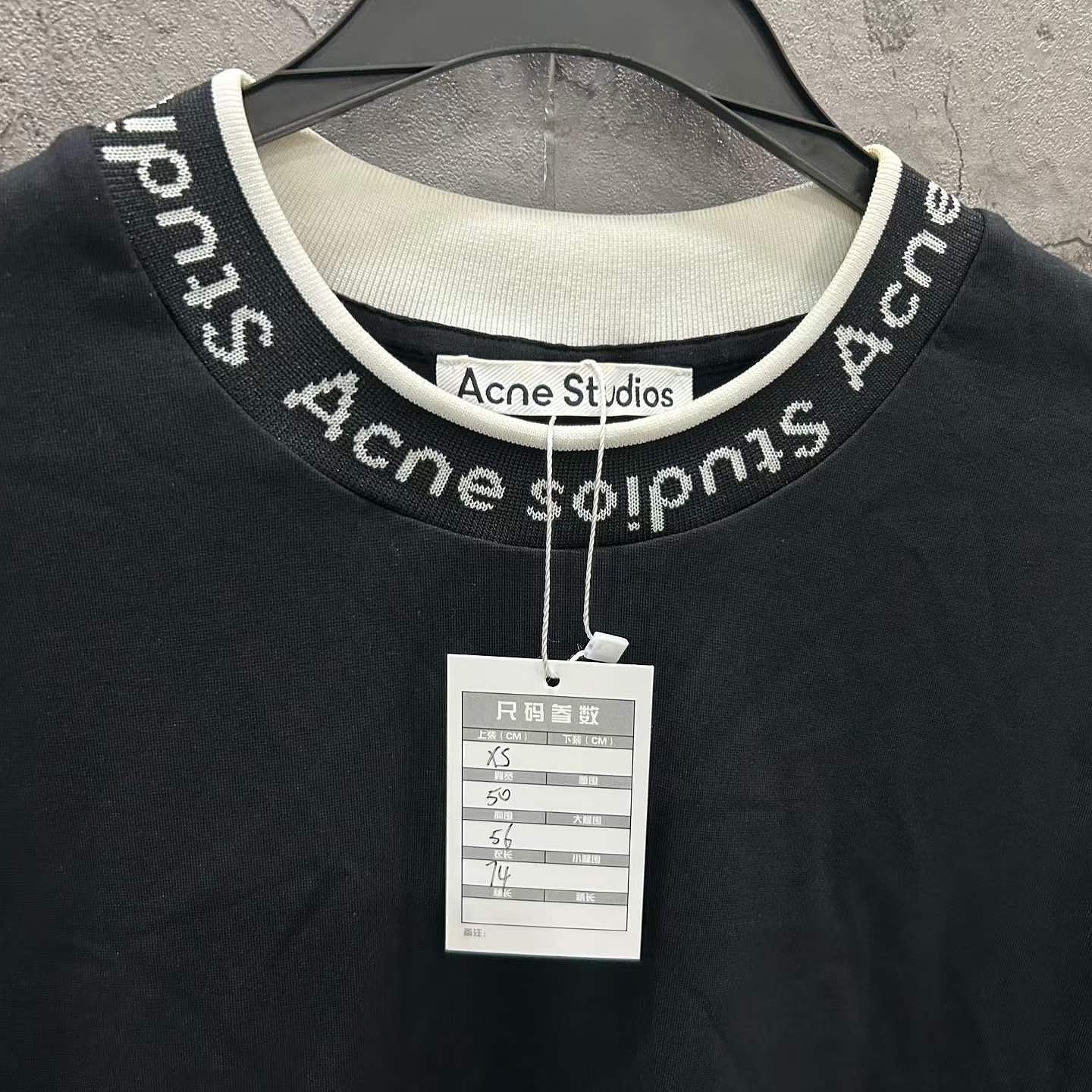 Acne Studios Acne Studios Logo Collar T-Shirt Size XS Size US XS / EU 42 / 0 - 3 Thumbnail