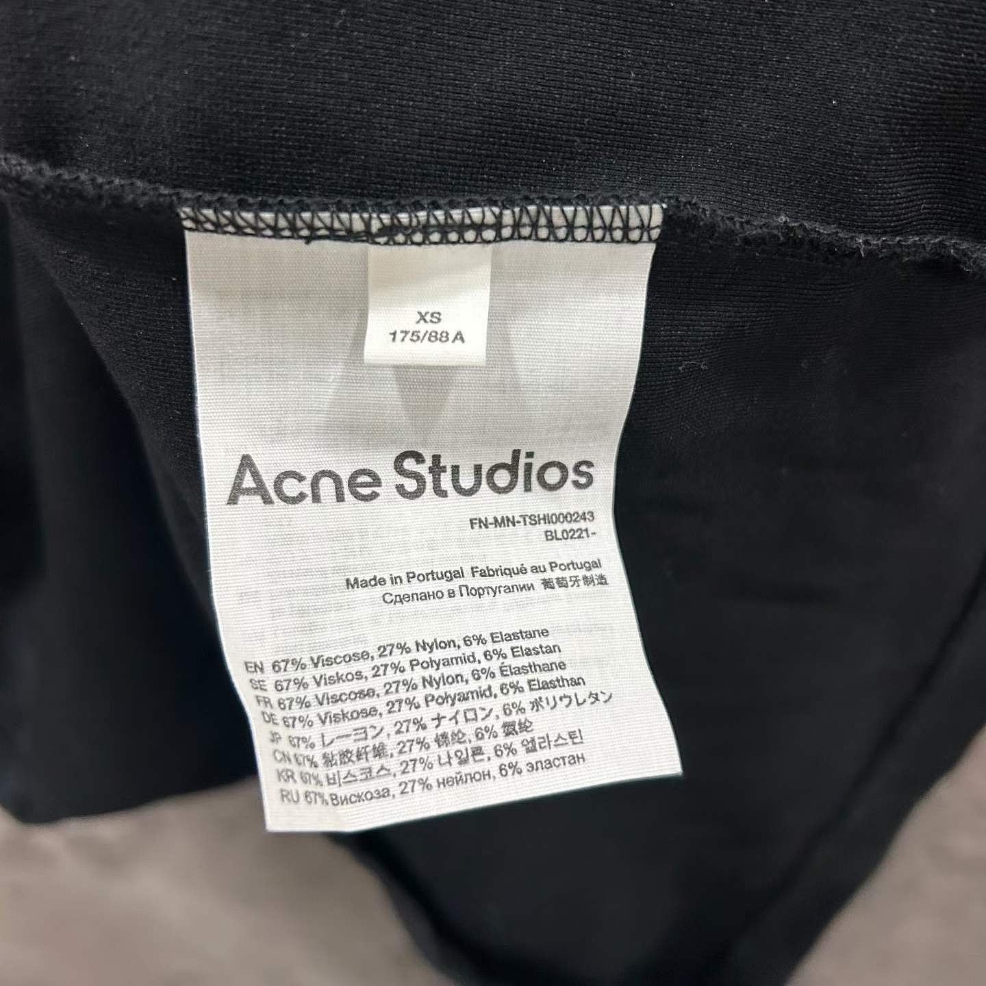 Acne Studios Acne Studios Logo Collar T-Shirt Size XS Size US XS / EU 42 / 0 - 4 Thumbnail