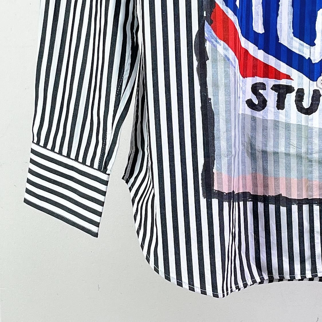 Acne Studios Acne Studios Striped Graphic Shirt Size S Size US S / EU 44-46 / 1 - 5 Thumbnail