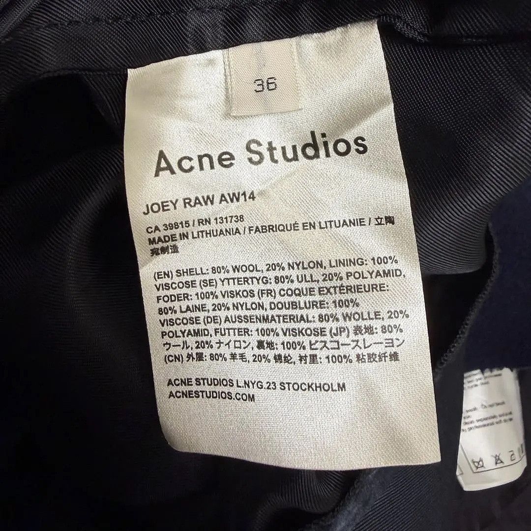 Acne Studios Acne Studios JOEY RAW AW14 Wool Vest Navy Size 36 Size XS / US 0-2 / IT 36-38 - 4 Thumbnail