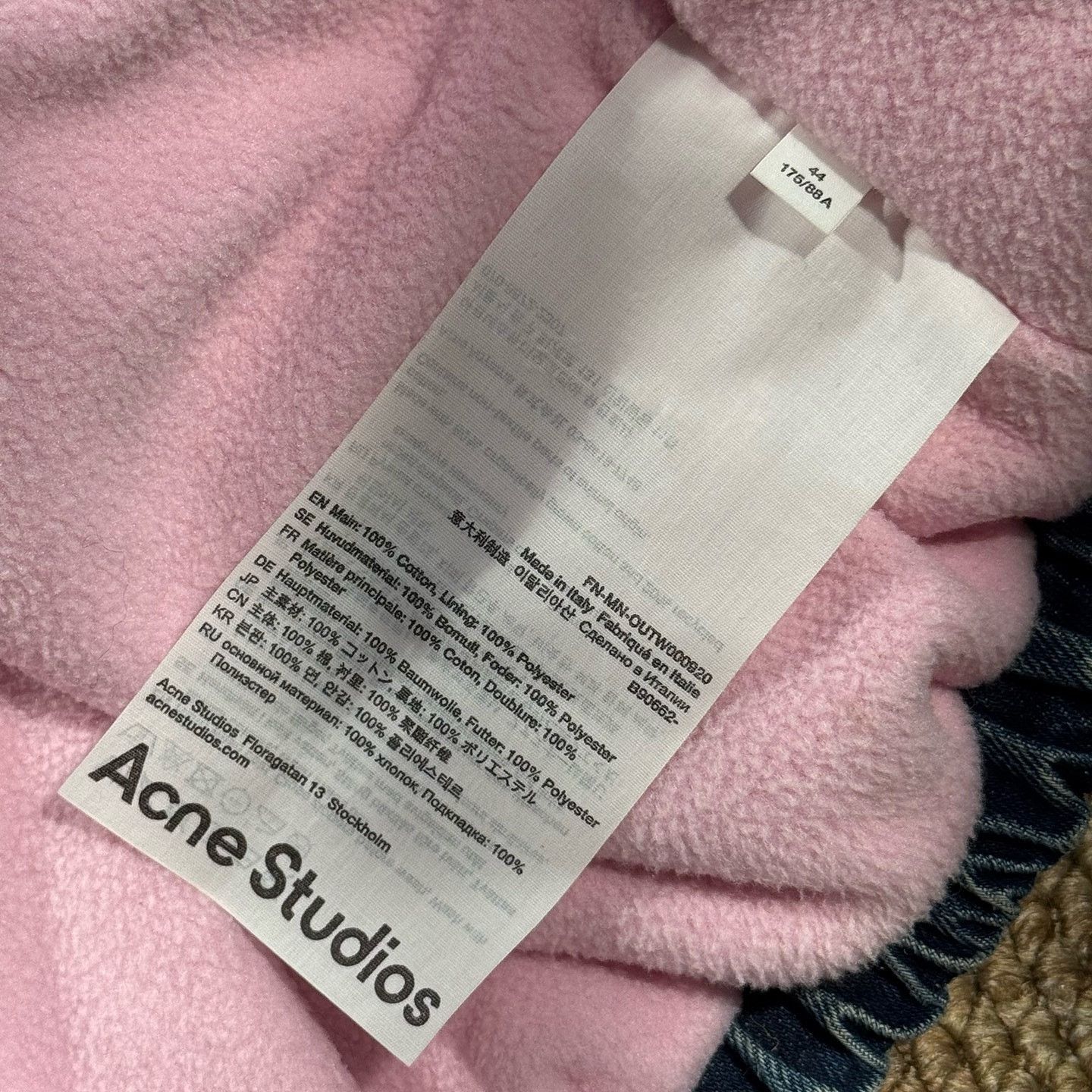 Acne Studios Acne Studios Zip Up Denim Jacket Size 44 Size US S / EU 44-46 / 1 - 4 Thumbnail