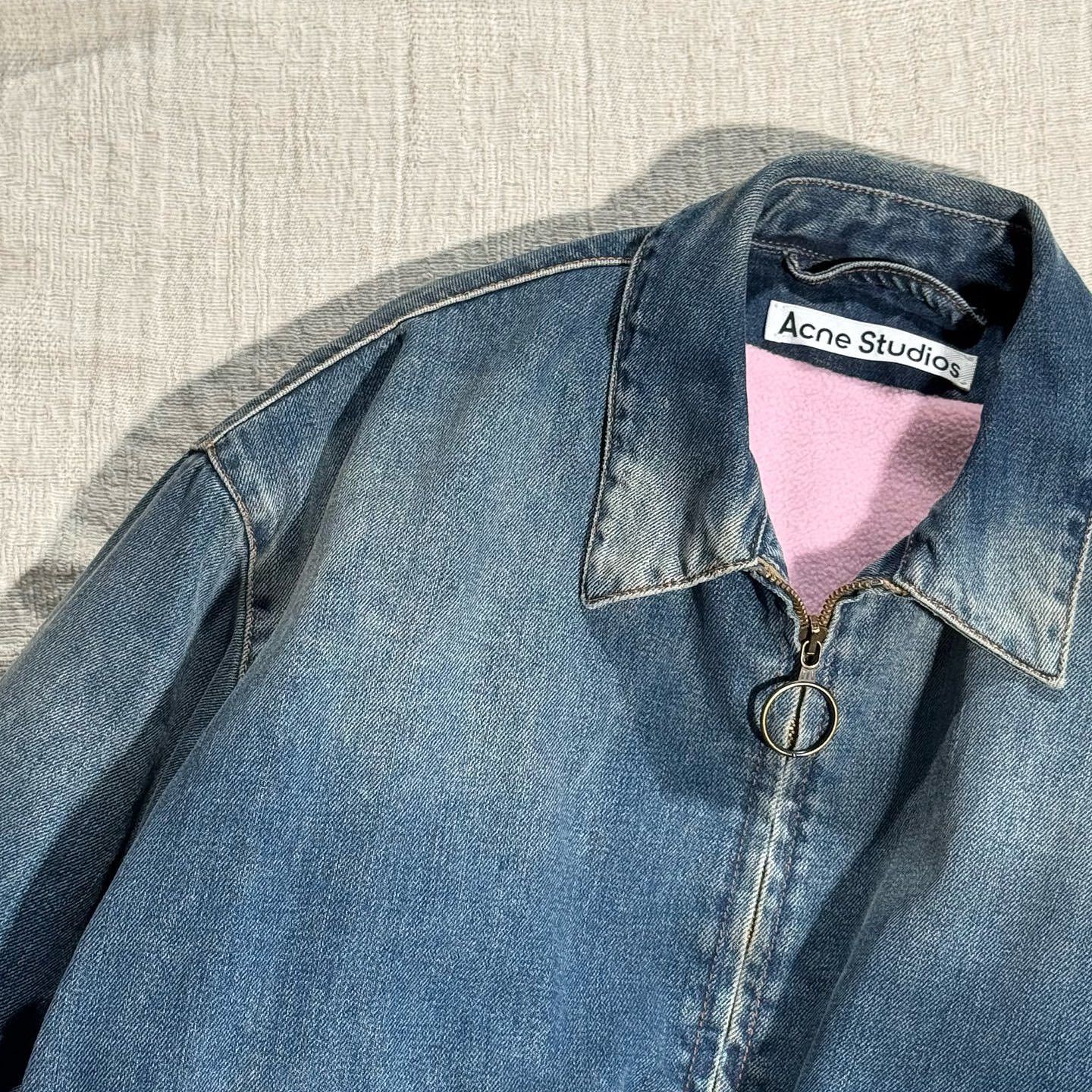 Acne Studios Acne Studios Zip Up Denim Jacket Size 44 Size US S / EU 44-46 / 1 - 7 Thumbnail