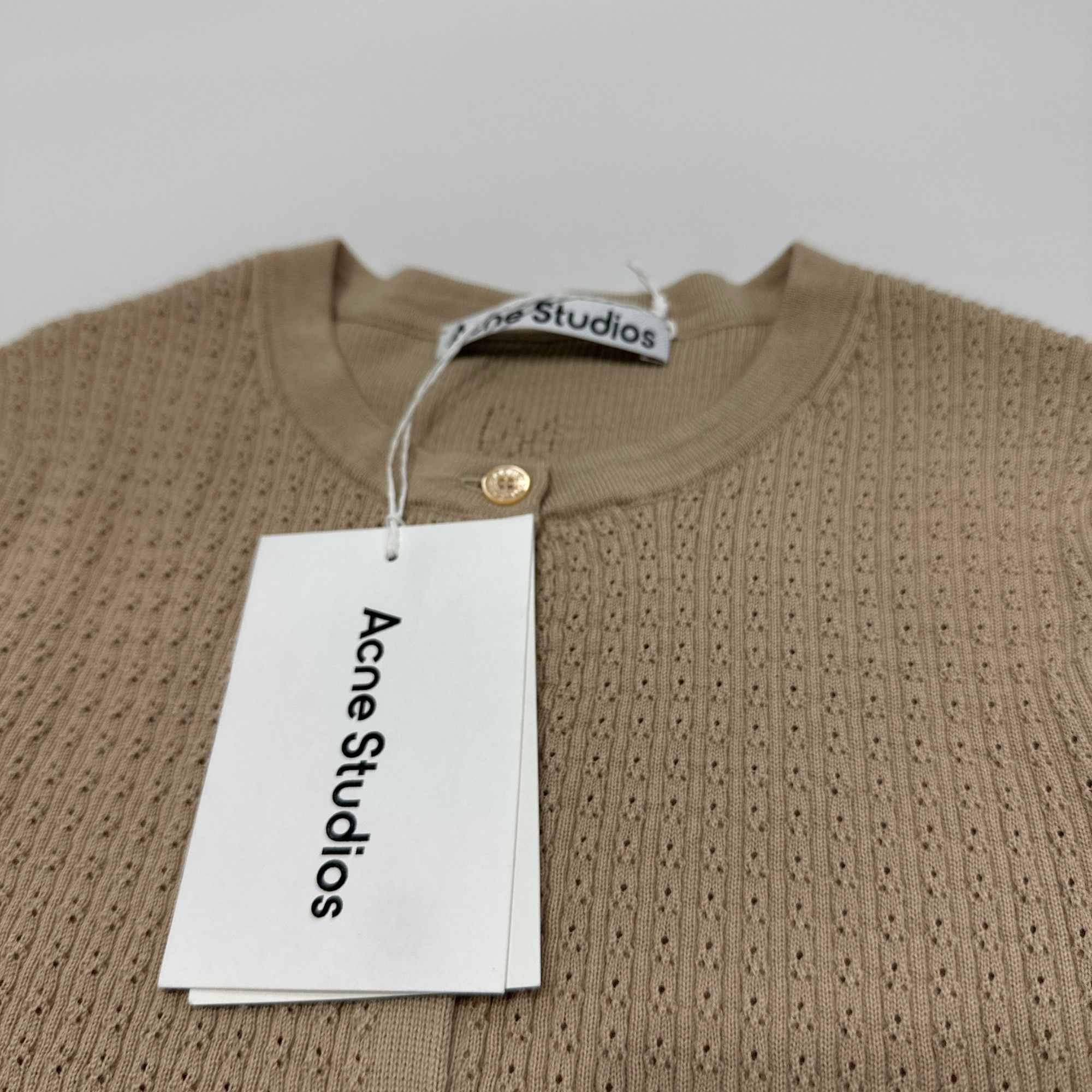 Acne Studios Acne Studios Ribbed Knit Button Cardigan Size S Size S / US 4 / IT 40 - 4 Thumbnail