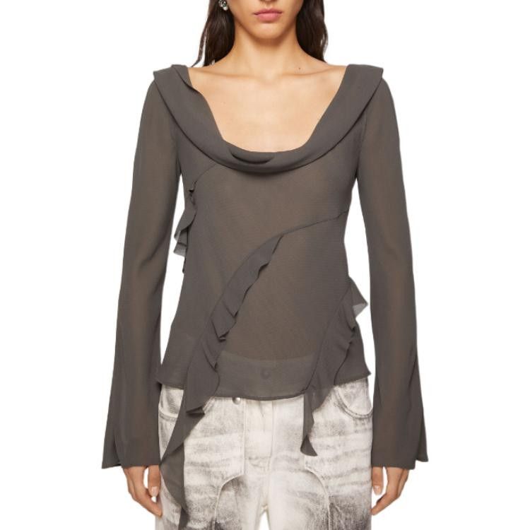 Acne Studios Acne Studios Ruffle Blouse Size 36 Size XS / US 0-2 / IT 36-38 - 9 Thumbnail