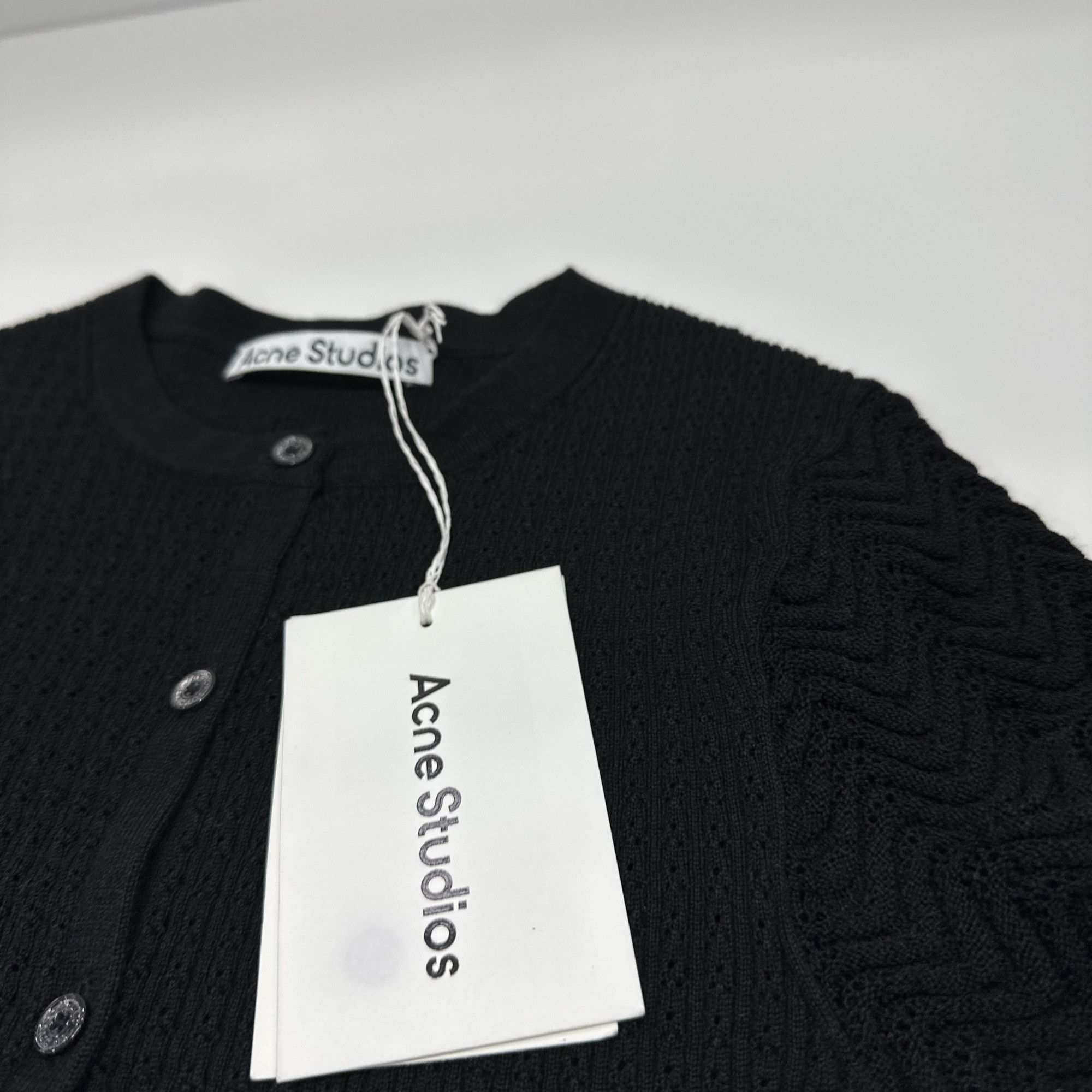 Acne Studios Acne Studios Ribbed Wool Blend Cardigan Size S Size S / US 4 / IT 40 - 4 Thumbnail