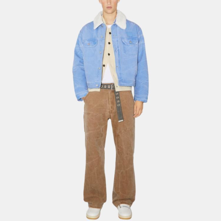 Acne Studios Acne Studios Sherpa Collar Denim Jacket Size XS Size US XS / EU 42 / 0 - 7 Thumbnail